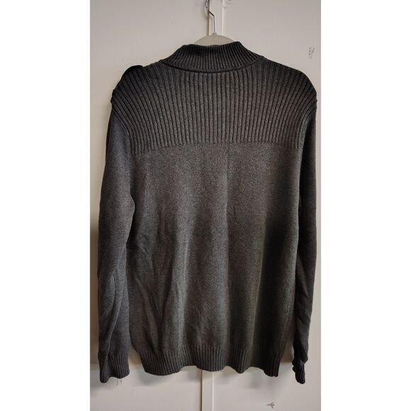 Apt. 0 Men's Large Charcoal Zip-Up Cardigan Sweater - Picture 2 of 5